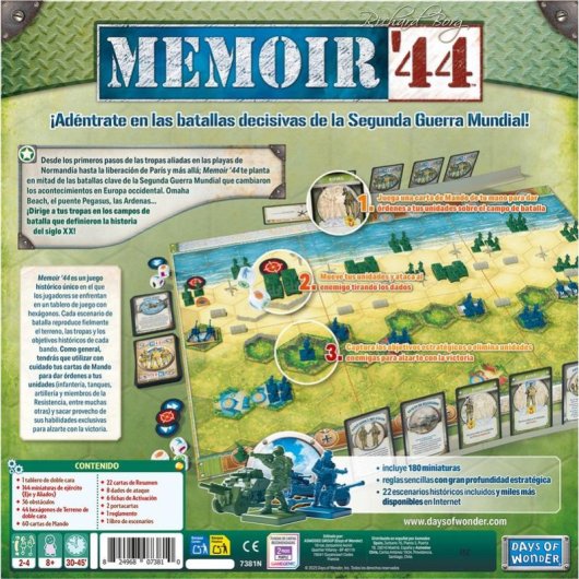 Jogo de tabuleiro Asmodee Memoir 44 estratégia histórica multijogador