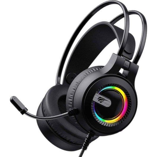 Kopfhörer Havit H2040d kabelgebunden USB und 3,5 mm Gaming mit Multicolor-Beleuchtung Schwarz