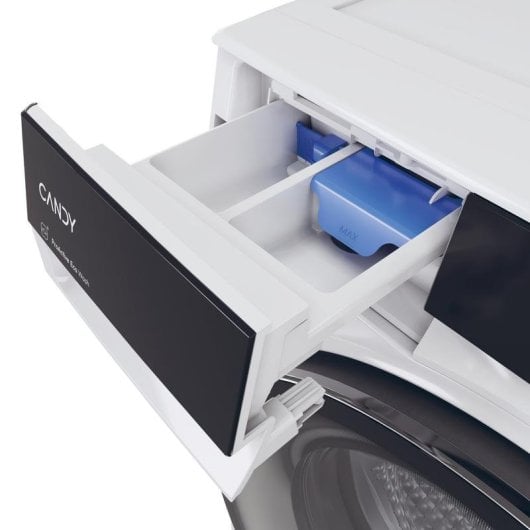 Máquina de Lavar Roupa Candy ProWash 700 9Kg 1400rpm A Preto/Branco WiFi IA Doseador Automático