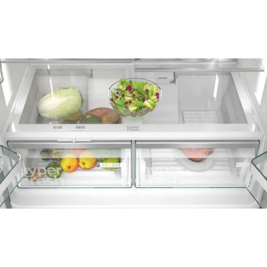 Frigorífico Americano Siemens iQ500 KF96DAXEA No Frost 183cm 574L E Preto Inox WiFi