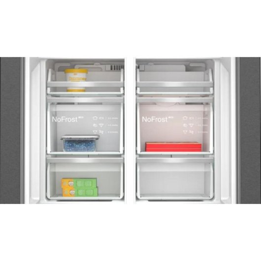 Frigorífico Americano Siemens iQ500 KF96DAXEA No Frost 183cm 574L E Preto Inox WiFi