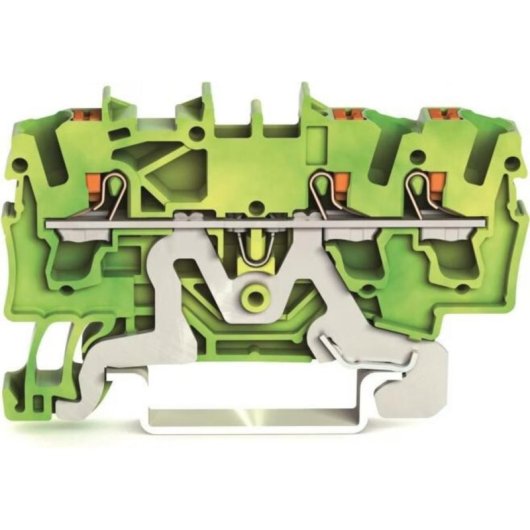 Bloc de connexion Wago 2202-1307 3 pôles polyamide vert/jaune