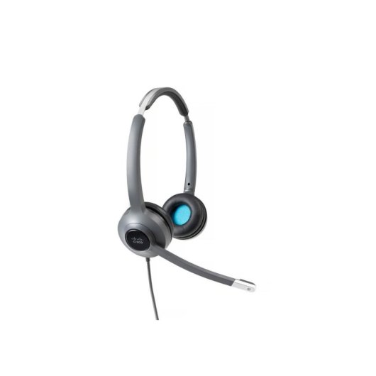 Auriculaires Cisco 522 filaires USB et jack 3,5 mm pour bureau et call center noirs et gris