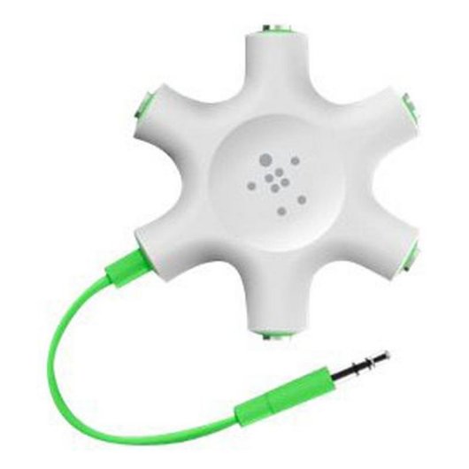 Audio-Adapter Belkin F8Z274BT 5x 3,5 mm gruen weiss