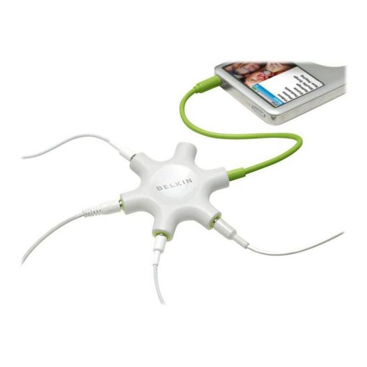 Audio-Adapter Belkin F8Z274BT 5x 3,5 mm gruen weiss