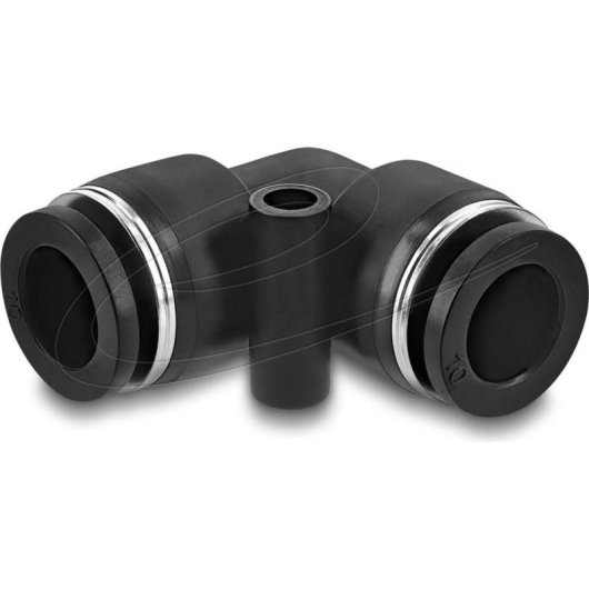 Acoplamiento neumático Delock 60747 90° metal plástico rosca hembra 10 mm negro