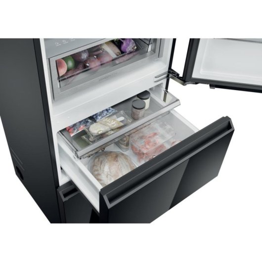 Frigorífico Combi Haier CST9619DNGBW Total No Frost 190,6cm 384L D Negro WiFi Bluetooth