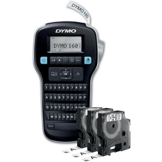 Étiqueteuse DYMO LabelManager 160 AZERTY Pack 3 Rubans 12 mm