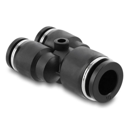 Acoplamiento neumático Delock 60752 Y metálico plástico 10 bar negro
