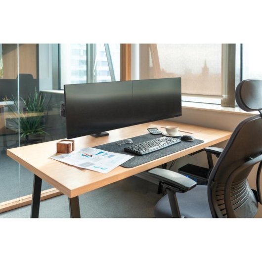 Ergotron 45-686-292 Monitorhalterung Doppelarm Tisch 2x 27" VESA 75x75 bis 100x100 Max 20kg