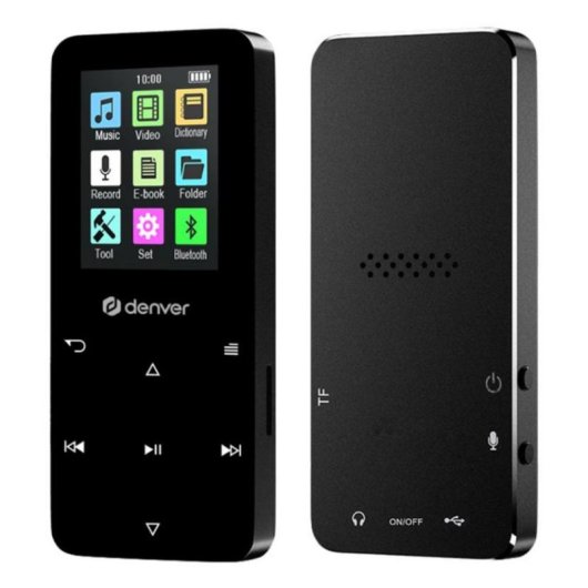 Reproductor MP4 Denver MP-1830B 4 GB Bluetooth Pantalla IPS Negro