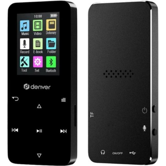 Reproductor MP4 Denver MP-1830B 4 GB Bluetooth Pantalla IPS Negro
