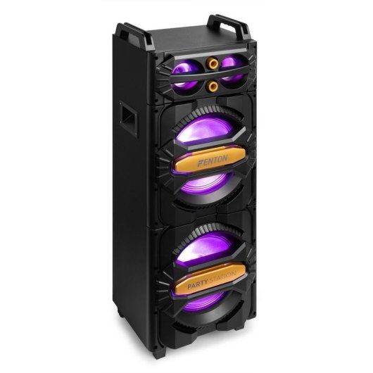 Altavoces Fenton para fiestas Bluetooth 800 W con micrófono y luces LED