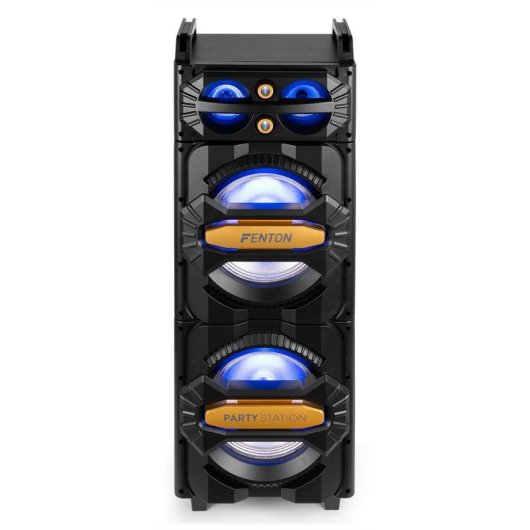 Altavoces Fenton para fiestas Bluetooth 800 W con micrófono y luces LED