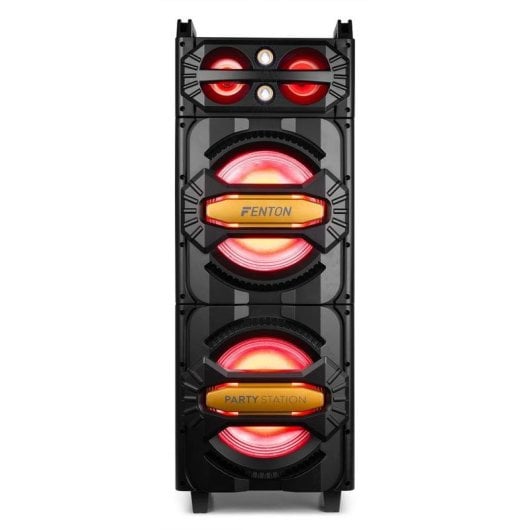 Altavoces Fenton para fiestas Bluetooth 800 W con micrófono y luces LED