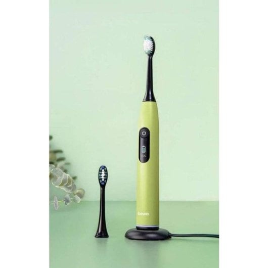 Escova de Dente Sónica Beurer SC 50 5 Modos 2 Cabeças Sensor Pressão Temporizador