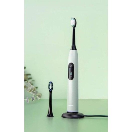Escova de Dentes Sónica Beurer SC 50 5 Modos 2 Cabeças Temporizador Sensor de Pressão