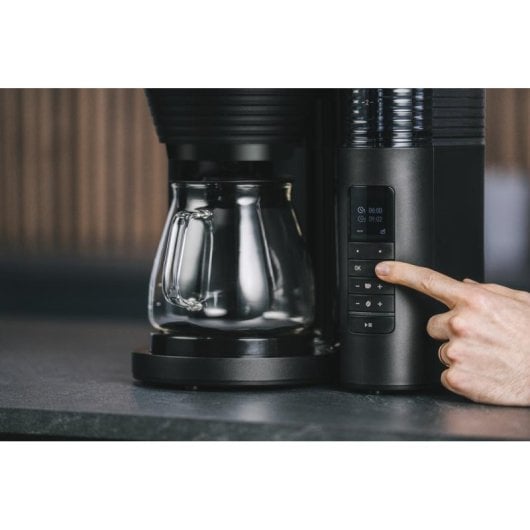 Cafetière à filtre Melitta 1030-01 1,25L 10 Tasses broyeur intégré écran TFT