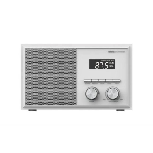 Radio Silva Schneider Mono 1976BT FM Bluetooth LED Blanc Monochrome