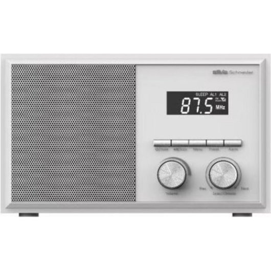 Radio Silva Schneider Mono 1976BT FM Bluetooth LED Blanc Monochrome