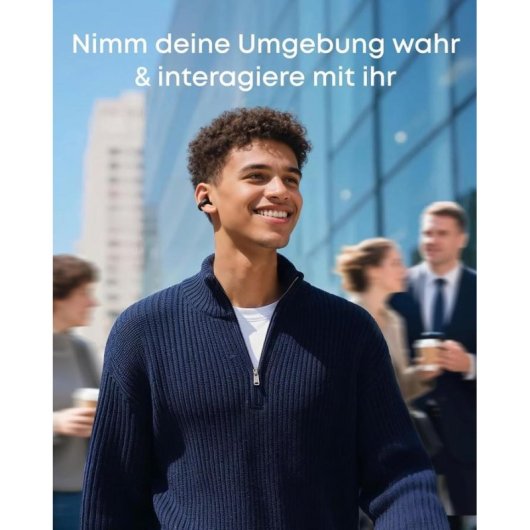 Auriculares Soundcore C50i inalámbricos Bluetooth con reducción de ruido, micrófono y protección IP55, color negro