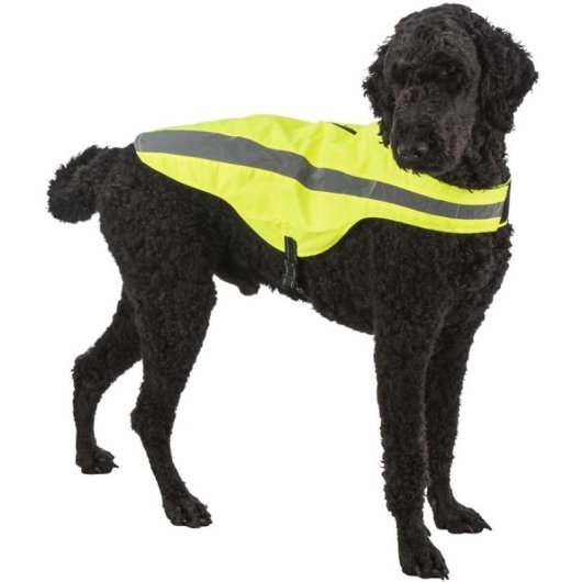Gilet riflettente TRIXIE 30092 S giallo poliestere regolabile
