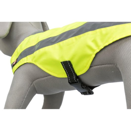 Gilet riflettente TRIXIE 30092 S giallo poliestere regolabile