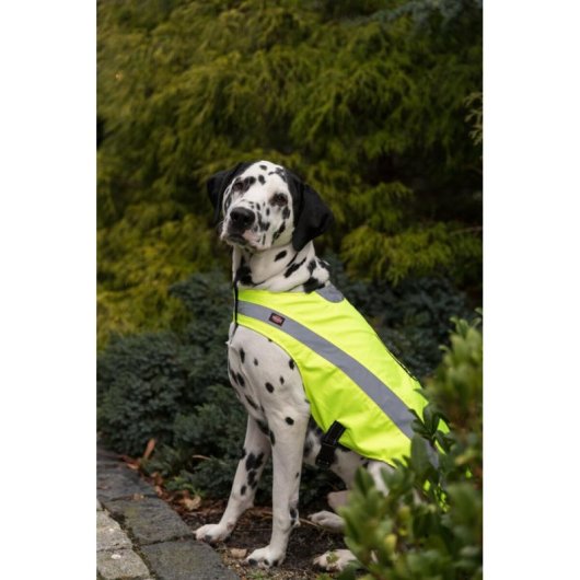 Gilet riflettente TRIXIE 30092 S giallo poliestere regolabile