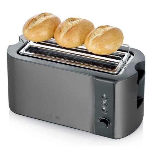 Tostadora SEVERIN AT 9341 4 fette 1400 W acciaio inox doppia fessura