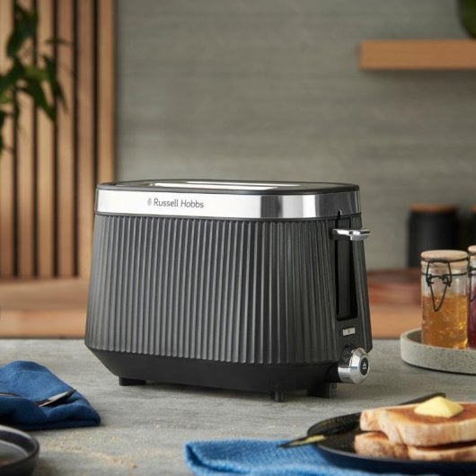 Toaster Russell Hobbs Bronte 2 Scheiben matt schwarz 980 W extrabreit
