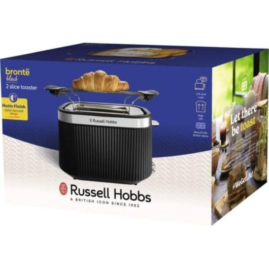 Toaster Russell Hobbs Bronte 2 Scheiben matt schwarz 980 W extrabreit