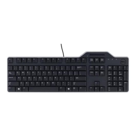 Teclado Dell KB813 mecânico com leitor de cartões inteligentes QWERTY espanhol