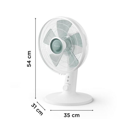 Ventilatore Rowenta VU2740F0 Turbo Silence Extreme+ 35 cm 4 velocità bianco