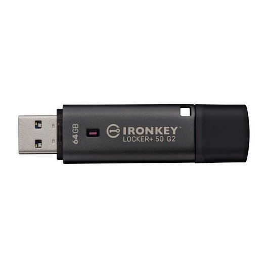 Memoria USB Kingston IronKey Locker Plus 50 G2 64GB cifrado AES-256 FIPS 197