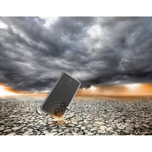 Funda für Handy Cellularline Tetra Force Strong Guard Stoßfest Gummi Schwarz Antibakteriell für Samsung Galaxy S25+