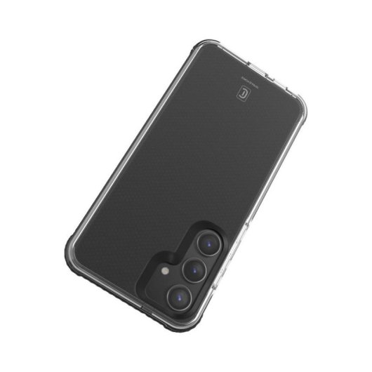 Funda für Handy Cellularline Tetra Force Strong Guard Stoßfest Gummi Schwarz Antibakteriell für Samsung Galaxy S25+