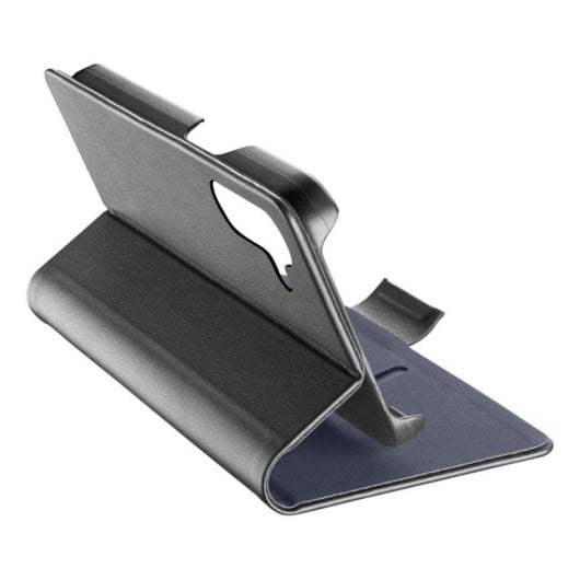 Funda para móvel Cellularline Book Folio Couro Sintético Preto com suporte e porta-cartões para Samsung Galaxy A36 A56