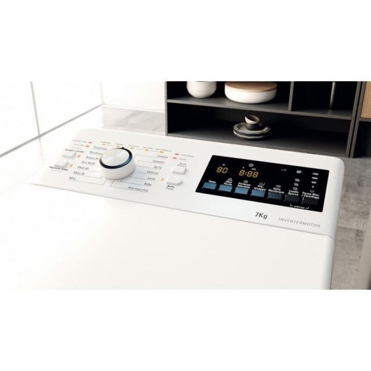 Lavatrice Hotpoint WMTG 725B IT Carica dall'alto 7kg 1200rpm B Bianco LED