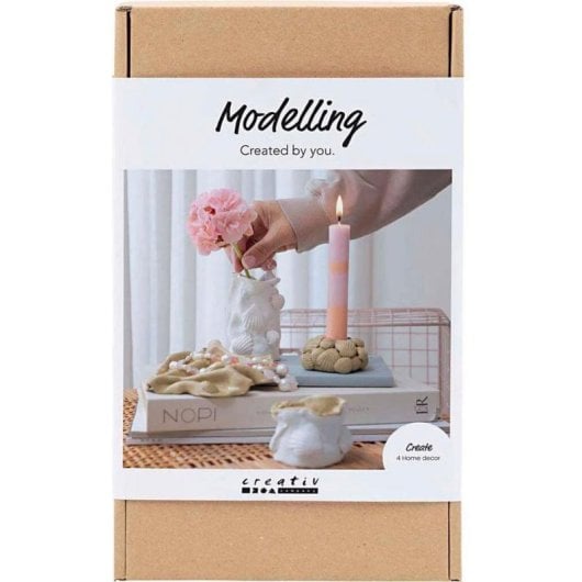 Kit de Modelagem Creativ Company 977844 Argila Bege 31x18x5 cm