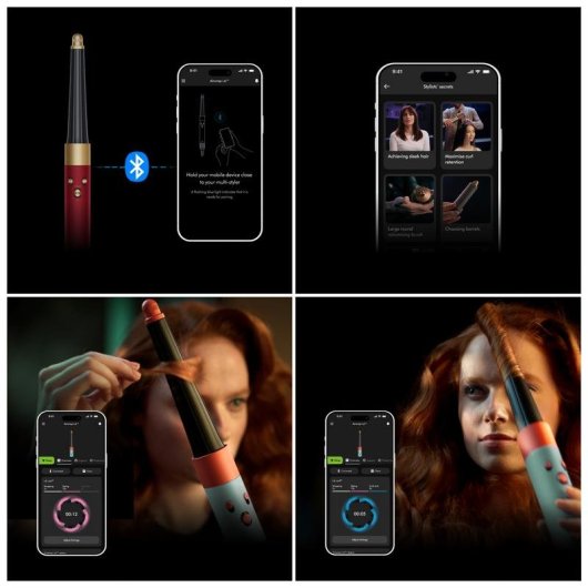 Multistyler Dyson Airwrap i.d. 1300W ionique céramique Coanda 3 températures 6 accessoires Red Velvet/Gold