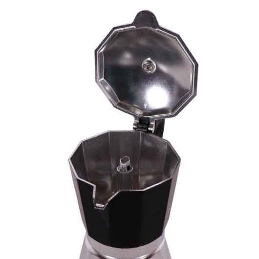 Cafetière italienne Any Morning Hes-6 240 ml 6 Tasses Aluminium Noir