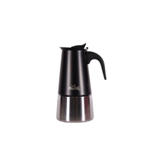 Cafetière italienne Any Morning FE001-6 300 ml 6 Tasses Acier Noir