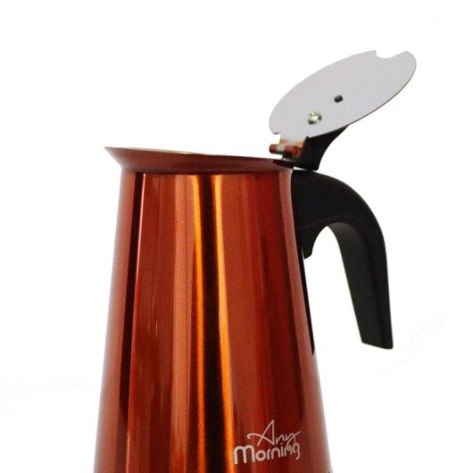Cafetière moka électrique Any Morning FE001-6 0,3L Acier Cobre 6 Tasses