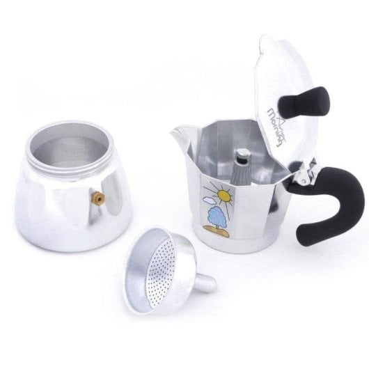 Cafetière italienne Any Morning Espresso 240 ml 6 Tasses Aluminium Facile à nettoyer