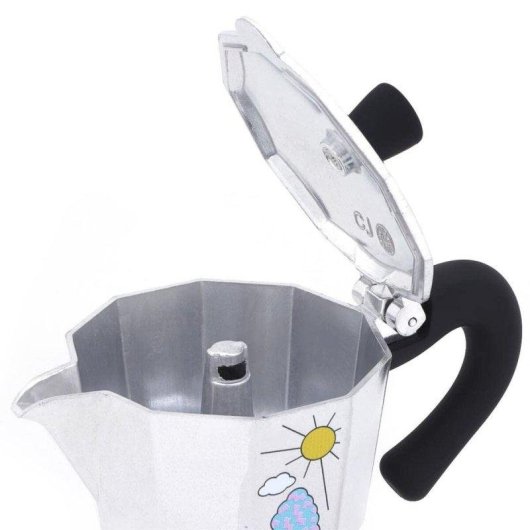 Cafetière italienne Any Morning Espresso 240 ml 6 Tasses Aluminium Facile à nettoyer