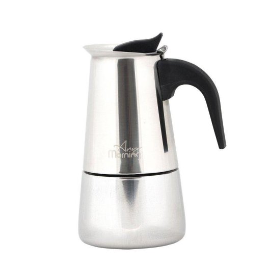 Cafetière italienne Any Morning Moka Acier Inoxydable 300 ml 6 Tasses