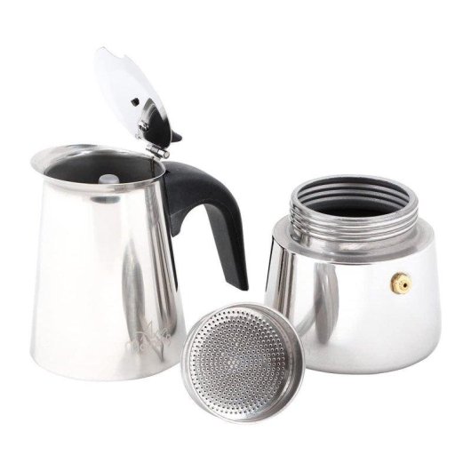 Cafetière italienne Any Morning Moka Acier Inoxydable 300 ml 6 Tasses