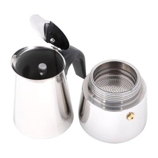Cafetière italienne Any Morning Moka Acier Inoxydable 300 ml 6 Tasses