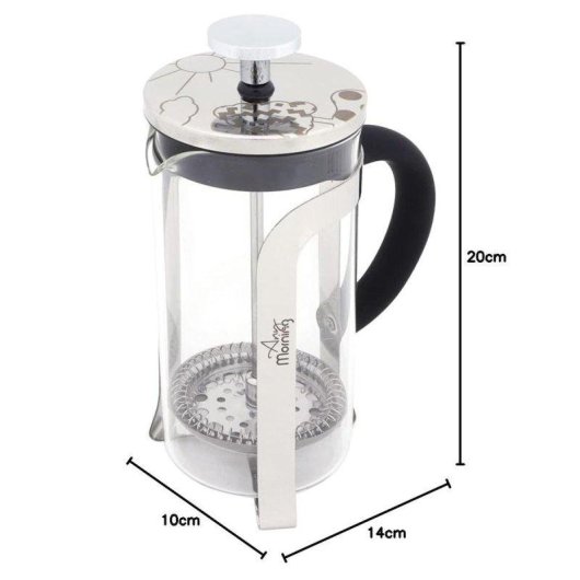 Cafetière à piston Any Morning Espresso 600 ml Acier inoxydable et verre