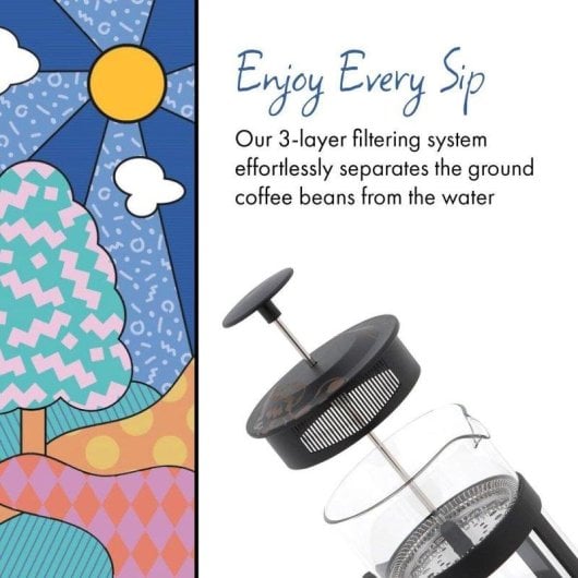 Cafetière à piston Espresso Any Morning 350ml Acier inoxydable et verre